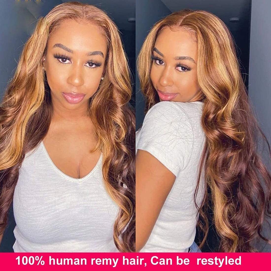 UNice Cambodian Highlights Blonde Body Wave Bundles Human Hair Extensions Weaves