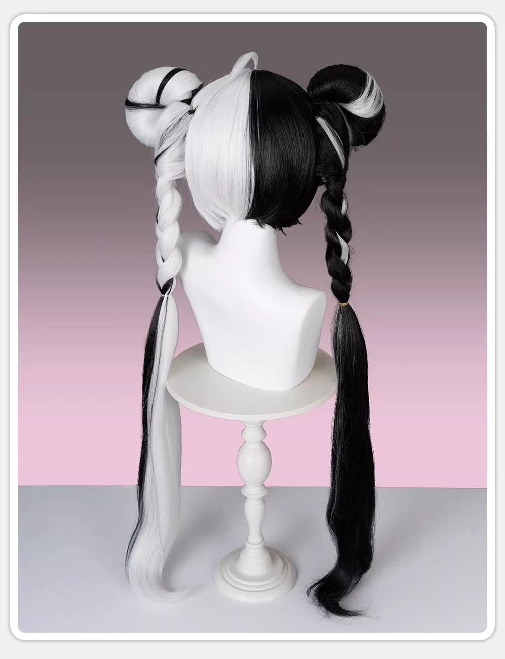 Zenless Zone Zero ZZZ Dialyn Long Twintails Wig Halloween Cosplay Prop Hairpiece