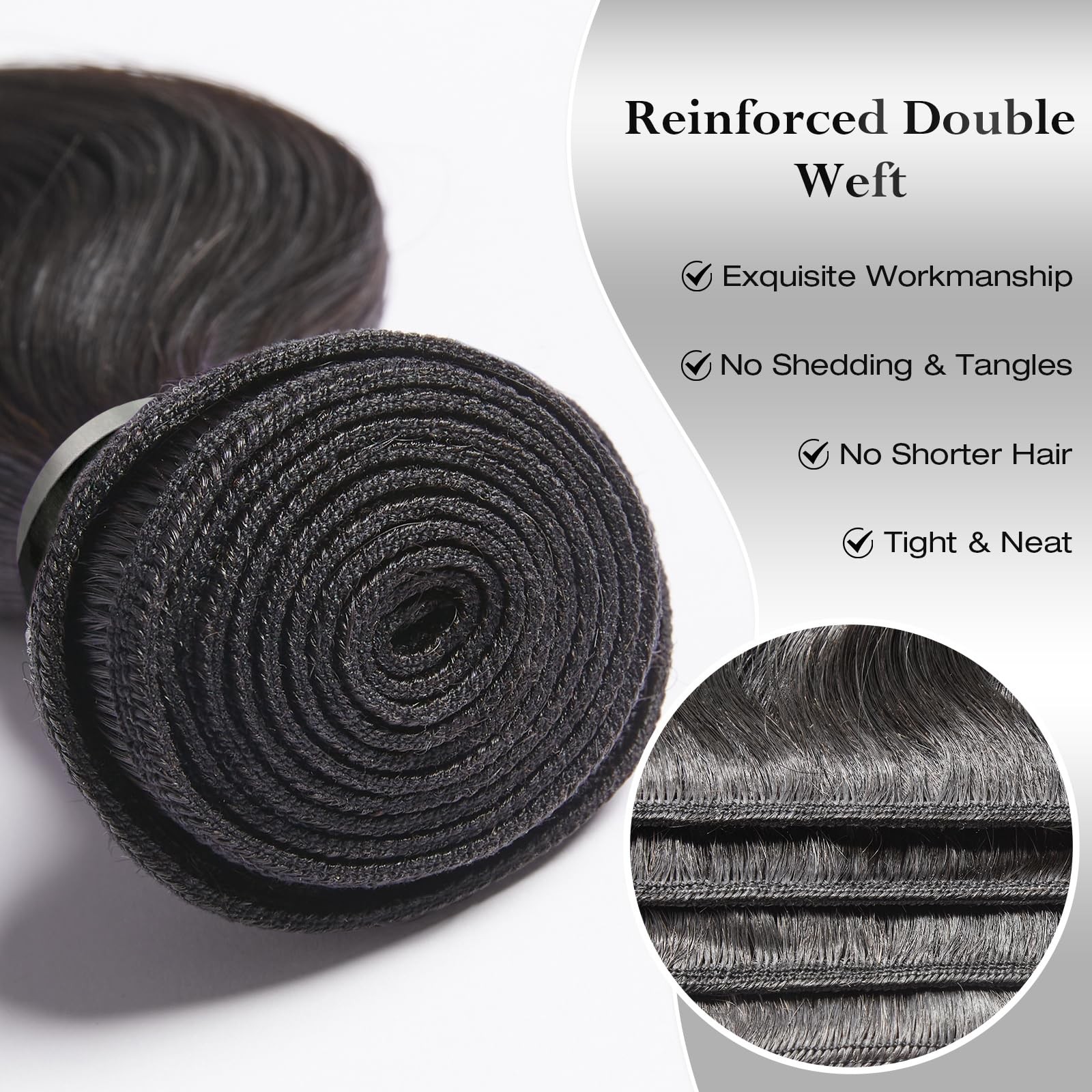 Ashine Human Hair Bundles Body Wave Straight Unprocessed Cambodian Raw Hair