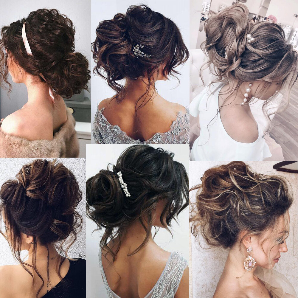 1PCS Messy Bun Scrunchie Hair Extensions Ponytail Hairpiece as Human Hair Woman
