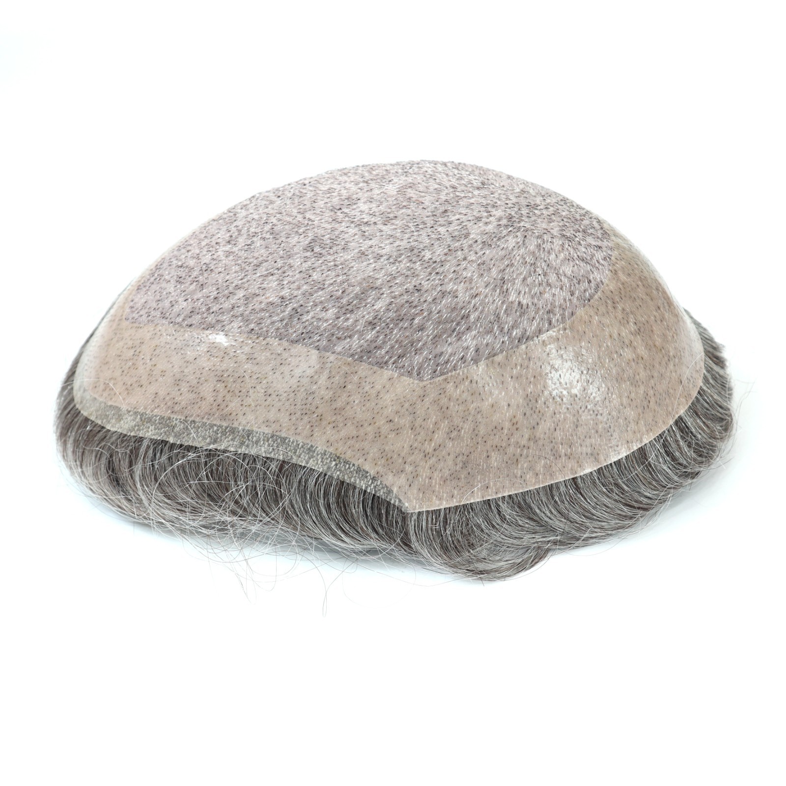 Toupee For Mens Human Hair Replacement System Hairpiece Fine Mono Thin Skin #260