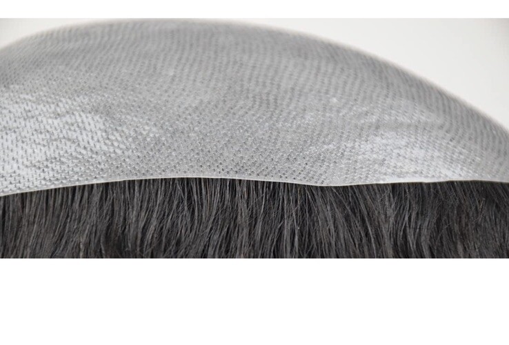 Men Toupee Human Hair Soft Thin Skin Evropean 9” Black #1B