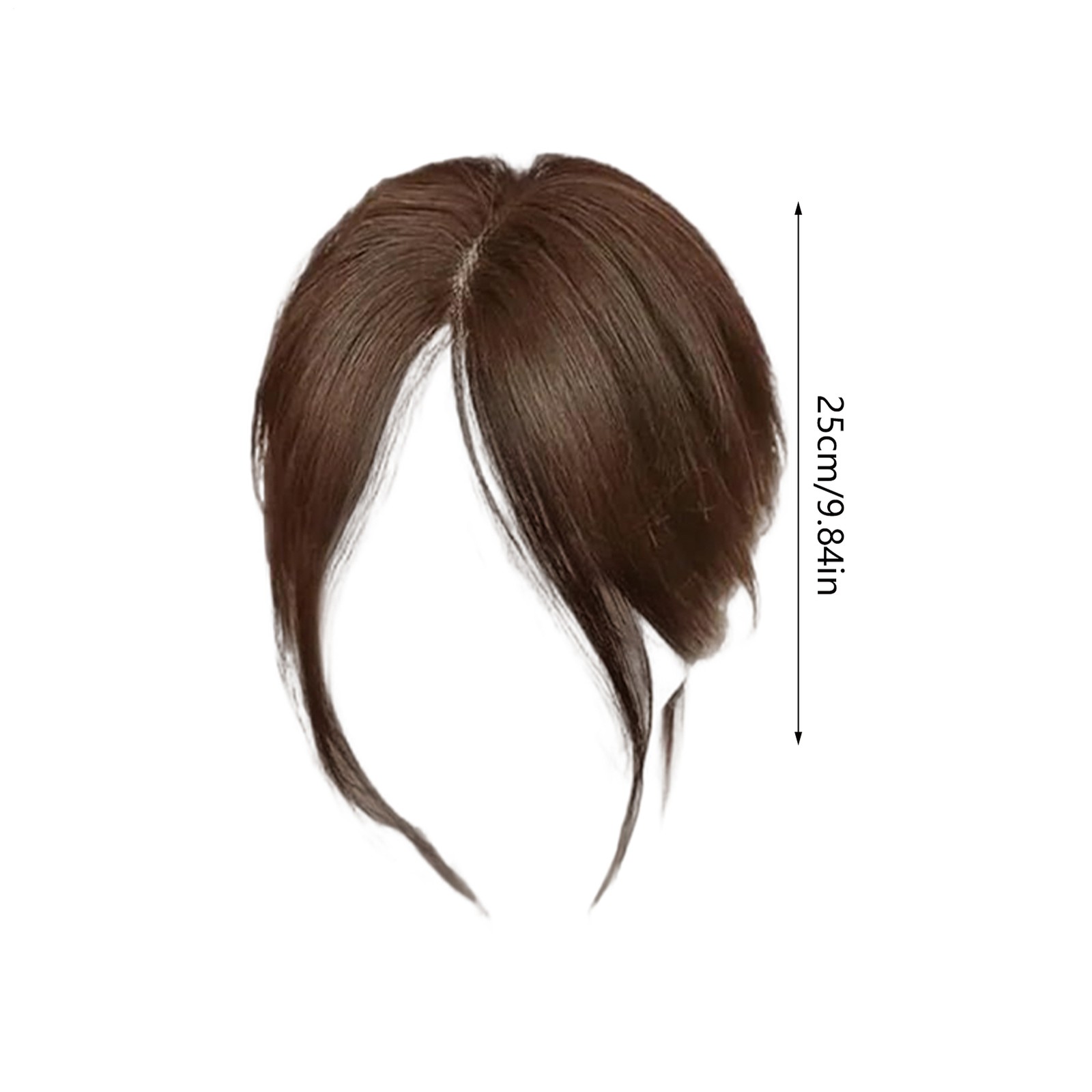 Human Hair Bangs Side Fringe Women Middle Part False Bangs Clip-in Hair