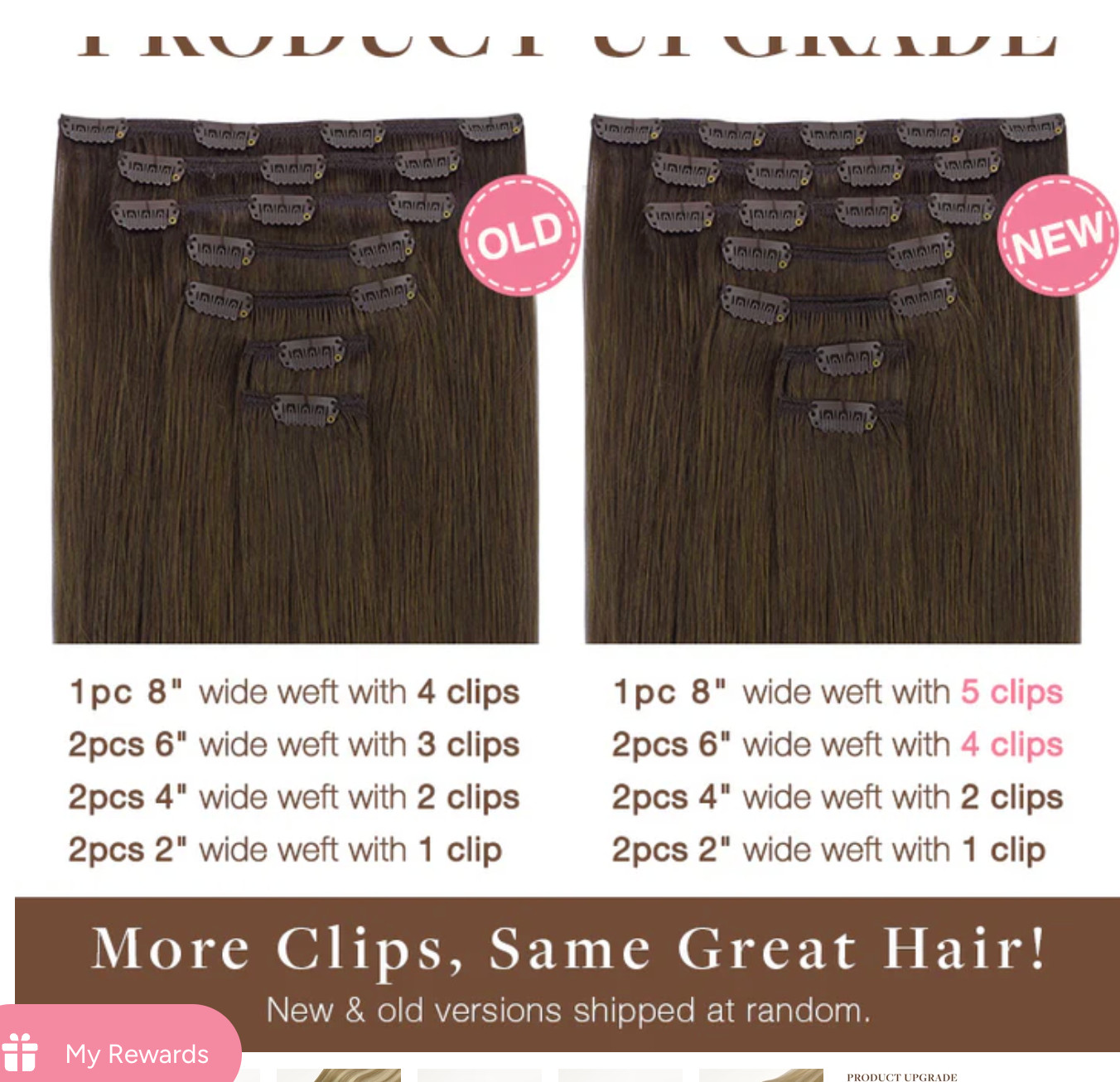 New Goo Goo Light Blonde Highlights 16/22 Classic Clip In Hair Extensions 20″