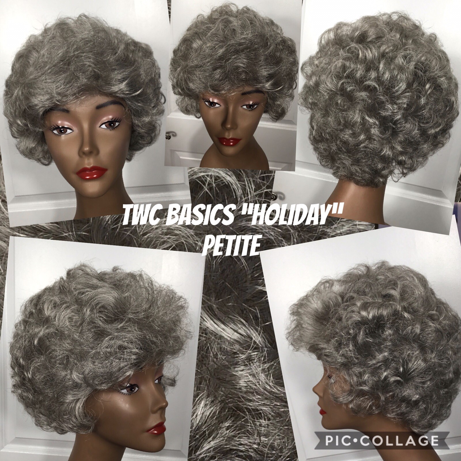 TWC Basics Wig “Holiday” Color #51 Size Petite Curly Layers CLEAN! Good Conditi