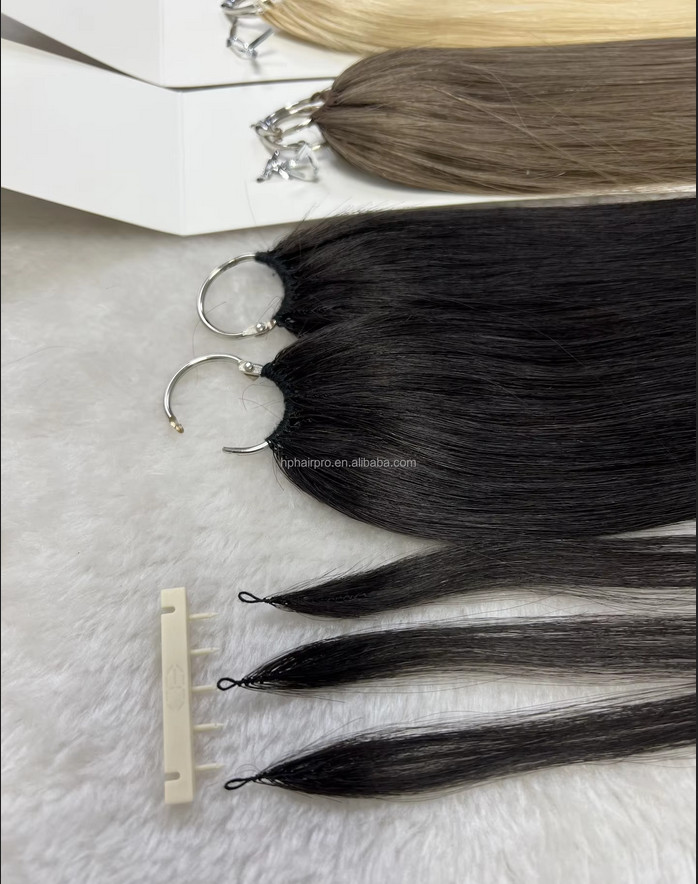 Second Generation Feather Hair Extension Micro Woven Feather 6D Double Line