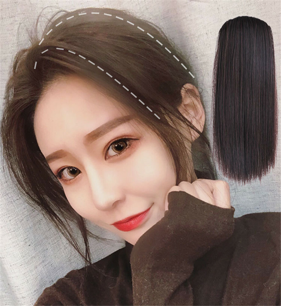 Fluffy Synthetic hair Hairpiece Cover Loss Hair Toupee Hair Piece Hair Extension