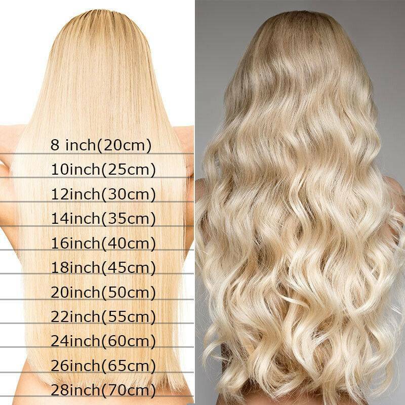 Real Long Curly Clip In One Piece 100% As Human Hair Extension Thick Wavy Remy X