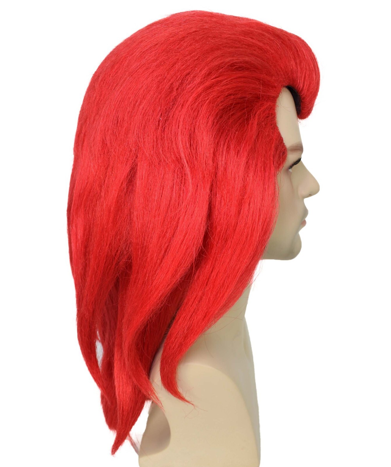 Adult Unisex Video Game Movie Red Furry Cosplay Wig I Synthetic Fiber HM-1512