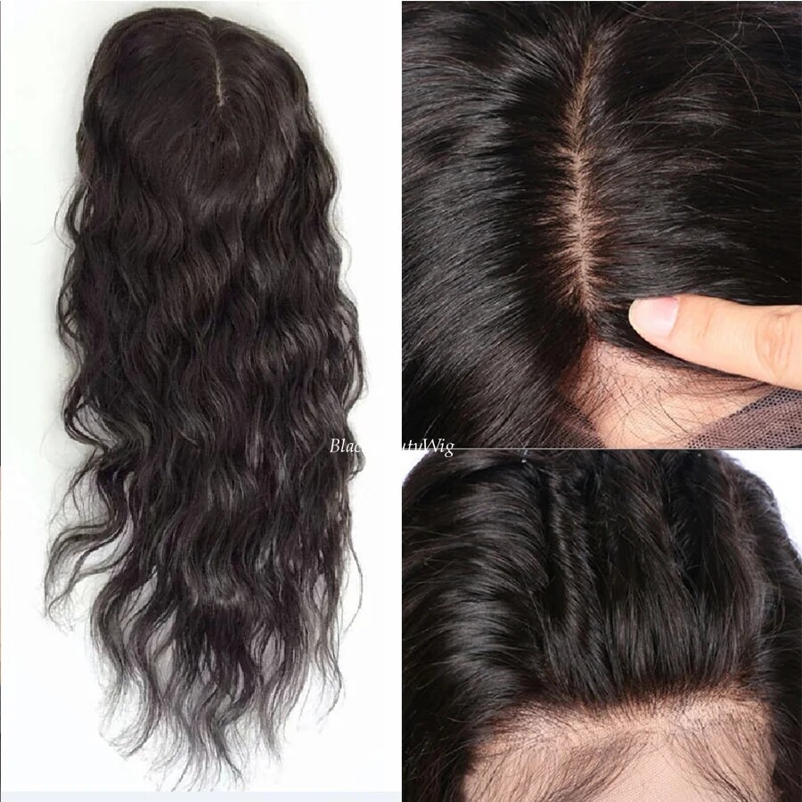 5″x5″ Silk Base Full Lace Human Hair Wig Loose Wave Hand Tied Silk Top Wig 26″