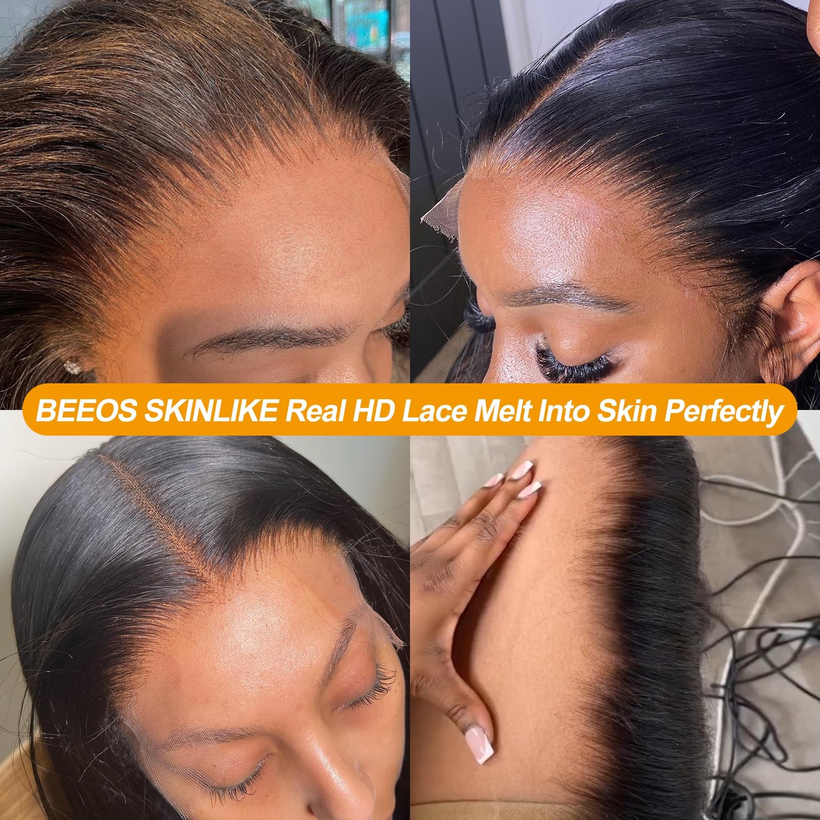 BEEOS Body Wave 2×6 SKINLIKE Real HD Lace Closure, 0.10mm Ultra-thin Invisibl…