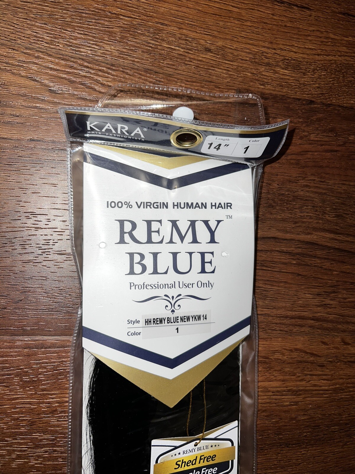 KARA REMY BLUE 100% VIRGIN HUMAN HAIR COLOR 1 BLACK 14″