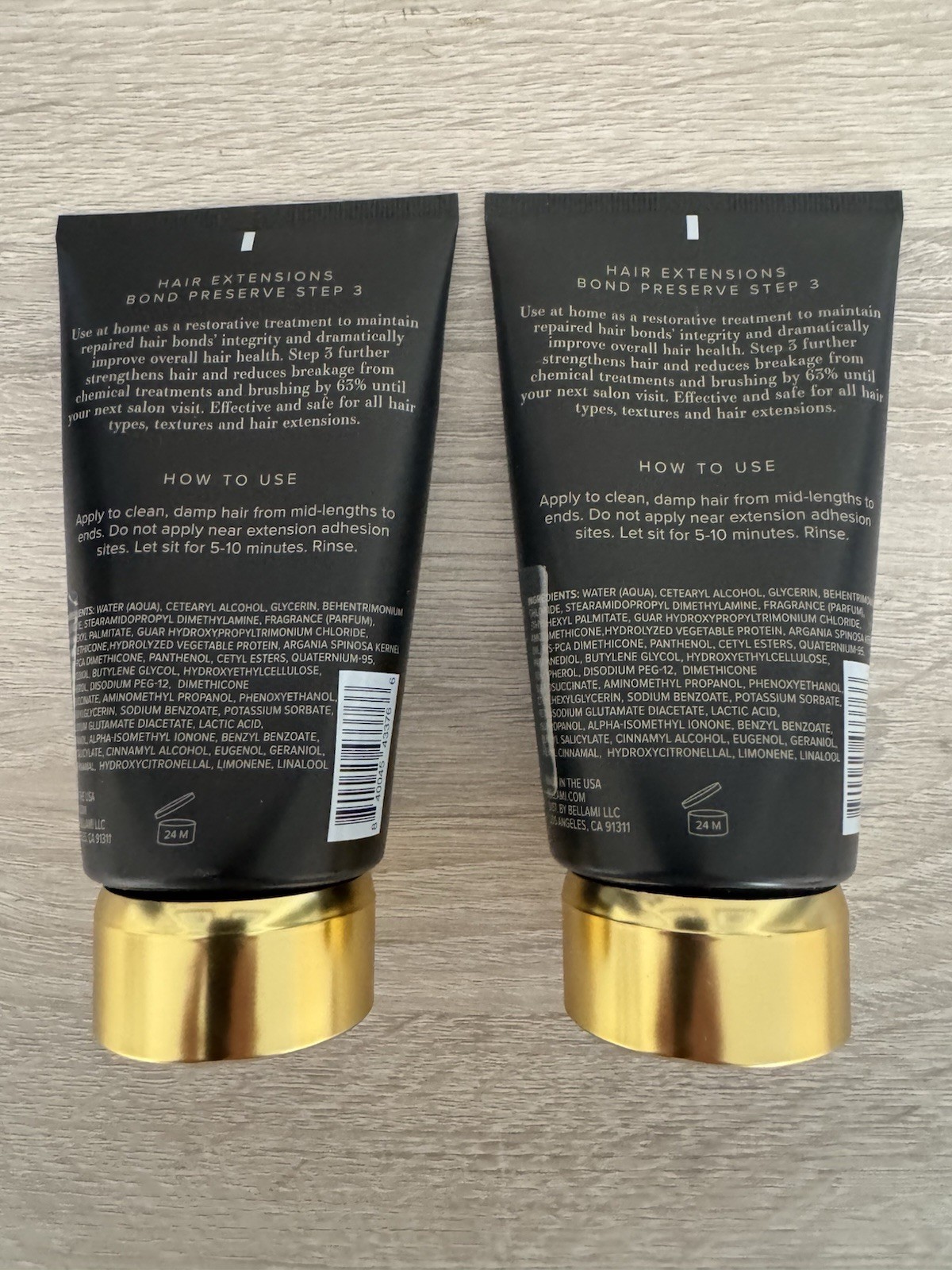 BELLAMI Hair Extensions Bond Preserve Step 3 133 ml / 4.5 oz Lot of 2