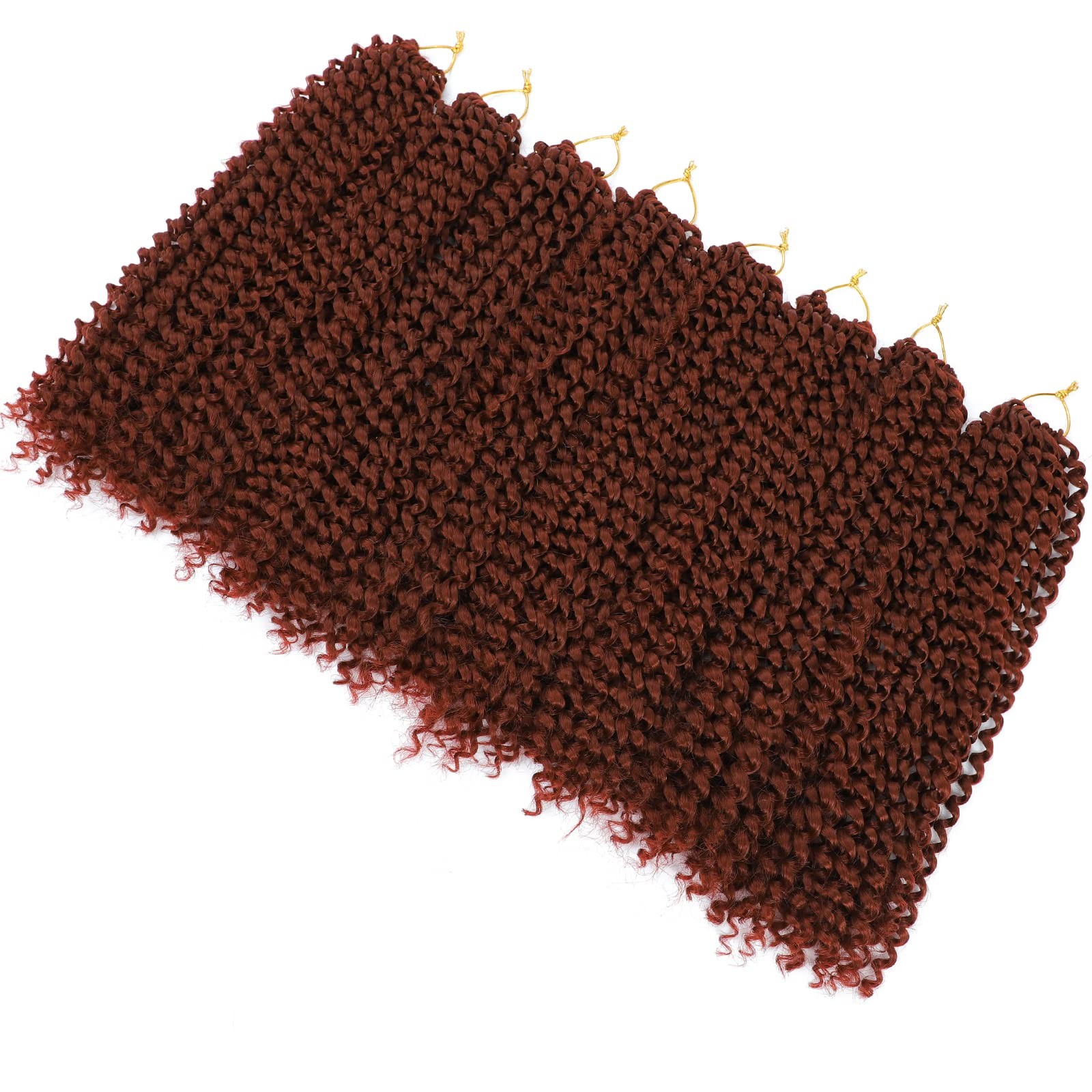 Alrence Passion Twist Hair Copper Red 14 Inch 8 Packs Passion Twist Crochet Hair
