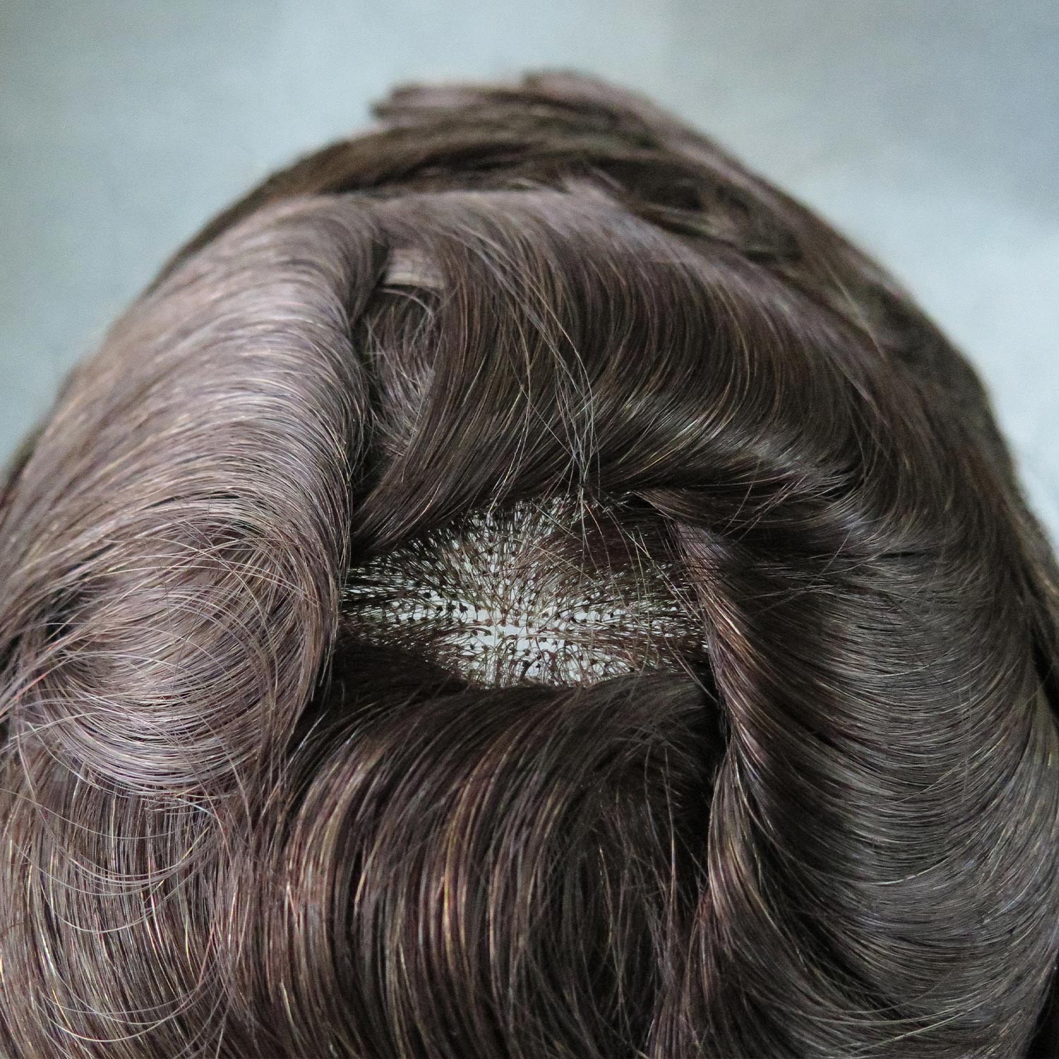 Toupee for Men Full French Lace Hair Replacement System Human Hairpieces #3