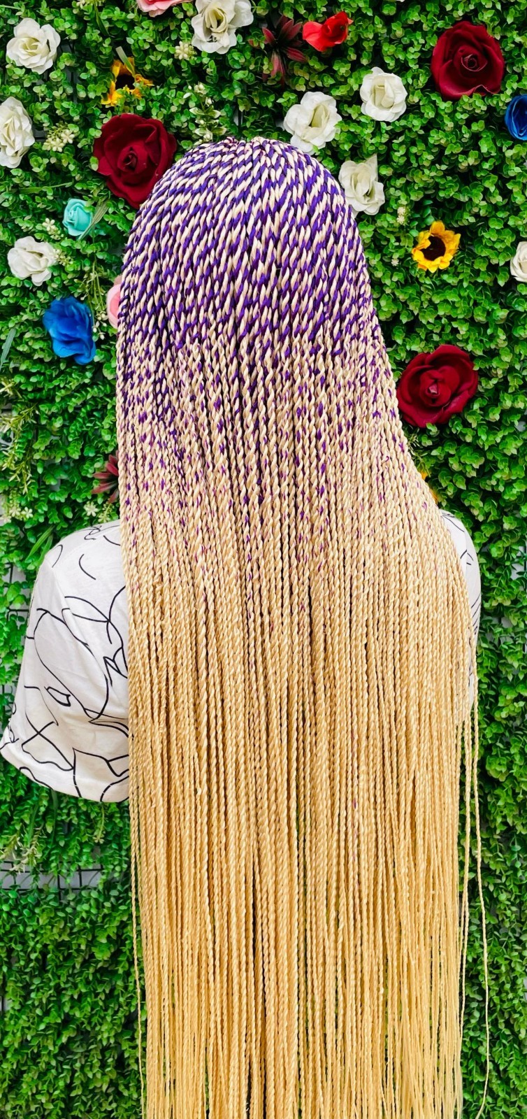 HALF CLOSURE BRAIDED WIGS 47″
