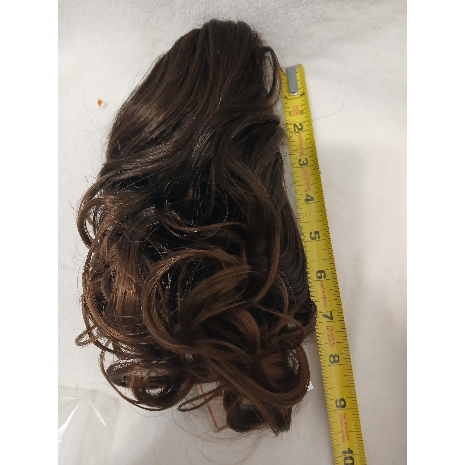 Wavy Ponytail Clip Hair Extension Dk Golden Brown Fancy Wedding Party Glamor