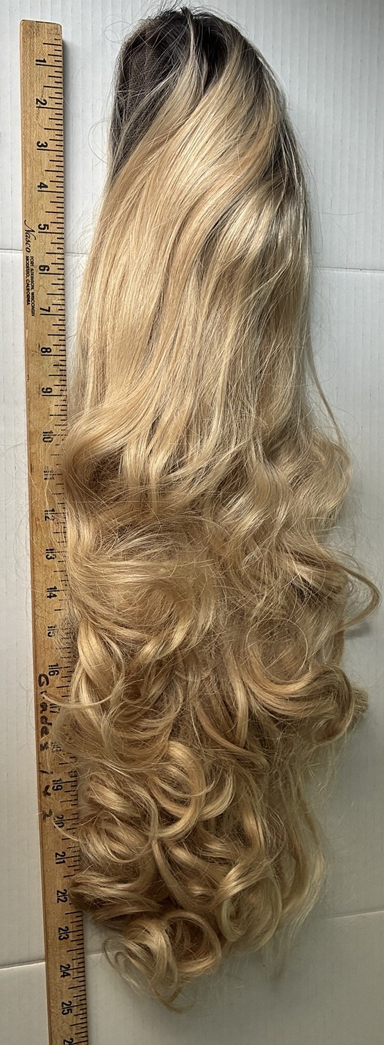 UNIWIGS STYLE SL0116-YL-116 24″ LONG WAVY BLOND BAYALAGE SYNTHETIC HAIR WIG