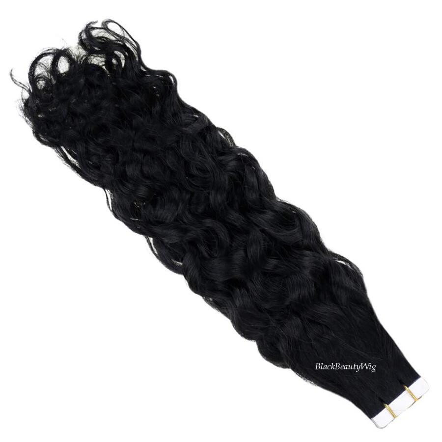 Deep Loose Curly Tape in Human Hair extension Skin Wef Tapes On Hair 100g 40Pcs