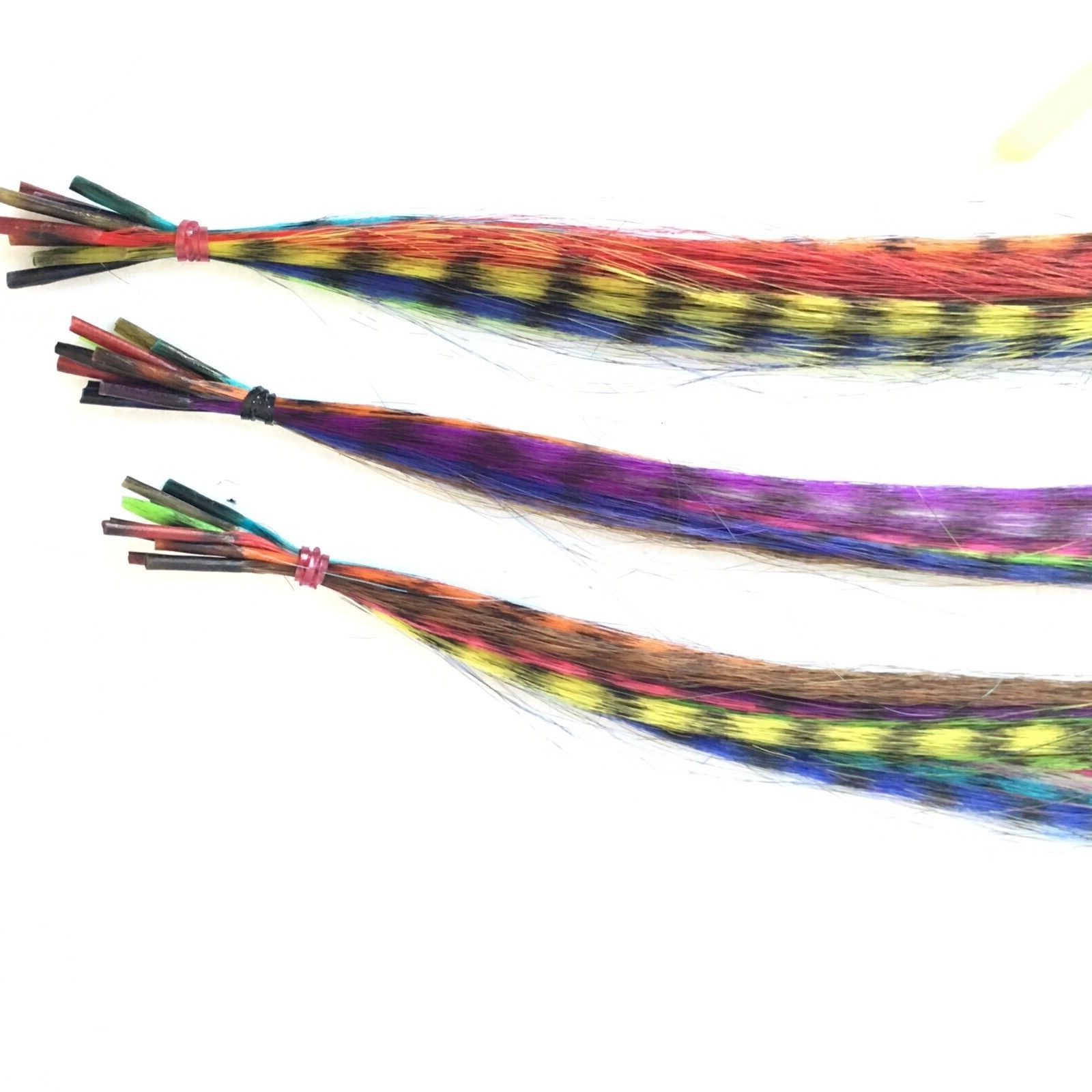 Synthetic Feather Hair Extension Kit With 30 Feathers 1Hook +60 Beads Halloween