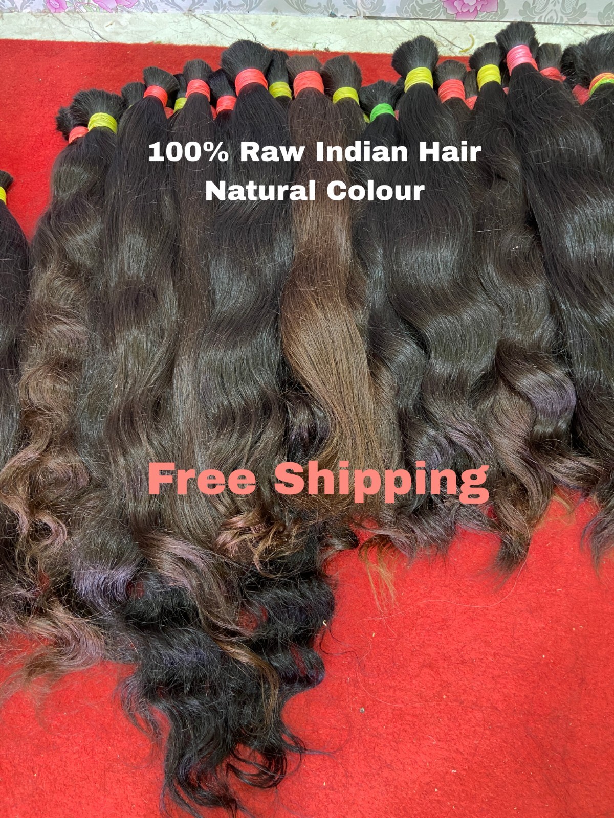 Raw Indian Natural Wave Hair Bundles 100% Unprocessed Human Hair Bulk Virgin
