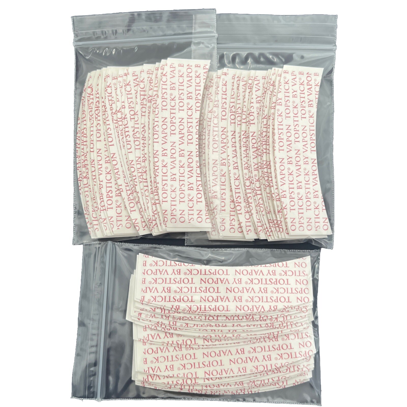 Vapon Topstick Plus Mens Grooming Tape 3 -Bags -A Curve Double sided Clear-75 Pc