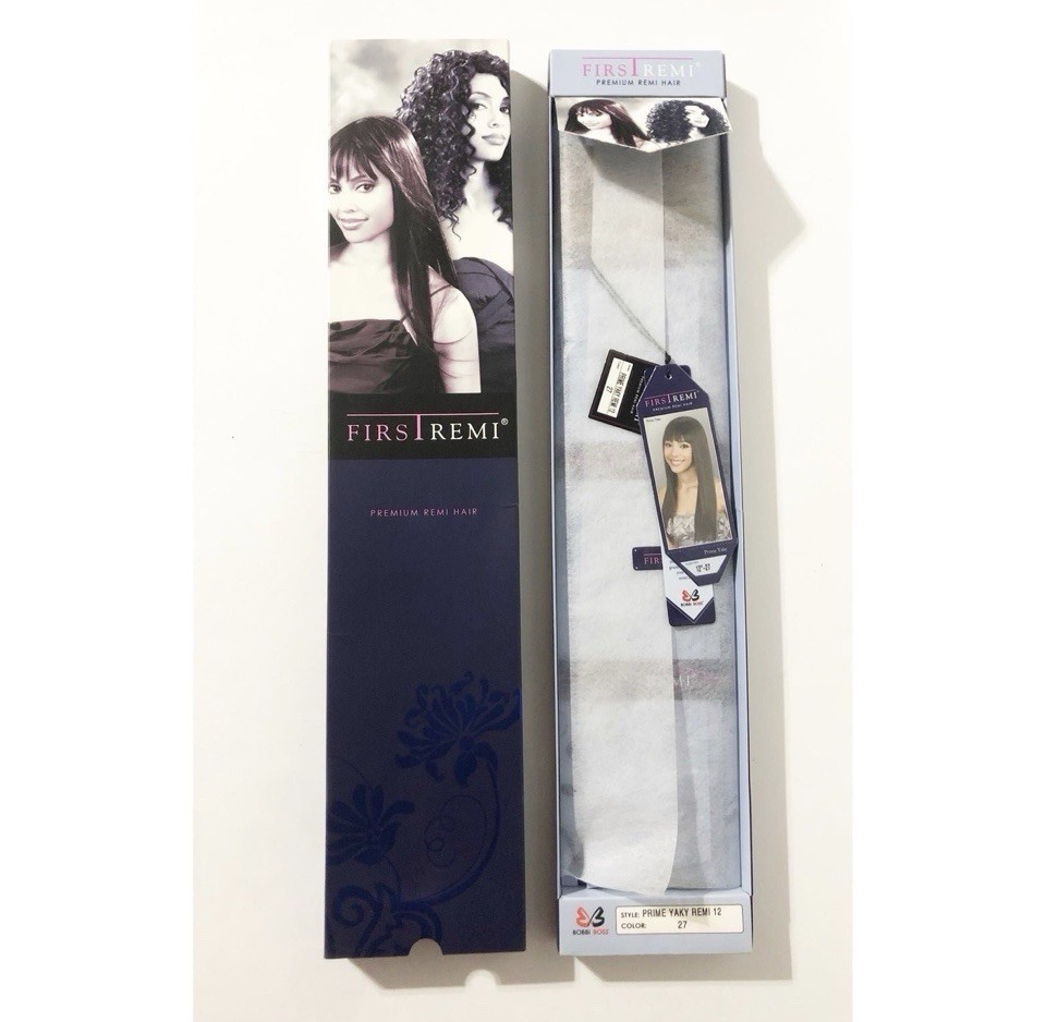 Bobbi Boss First Remi Premium Human Hair, 12” NEW, Prime Yaky Remi, Color – 27