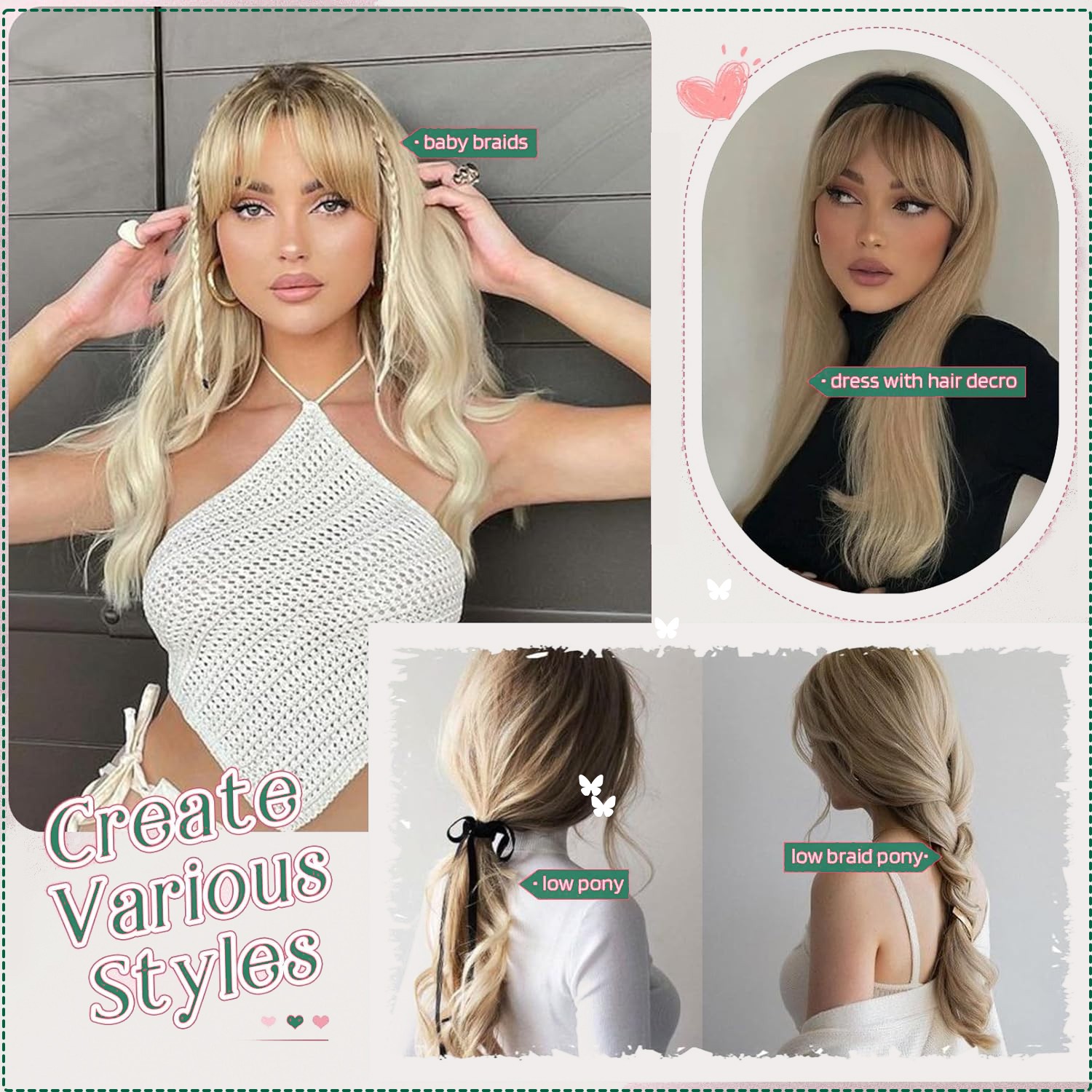 Clip In Topper Women Real As Human Hairpiece Synthetic Hair Topper Top Toupee US