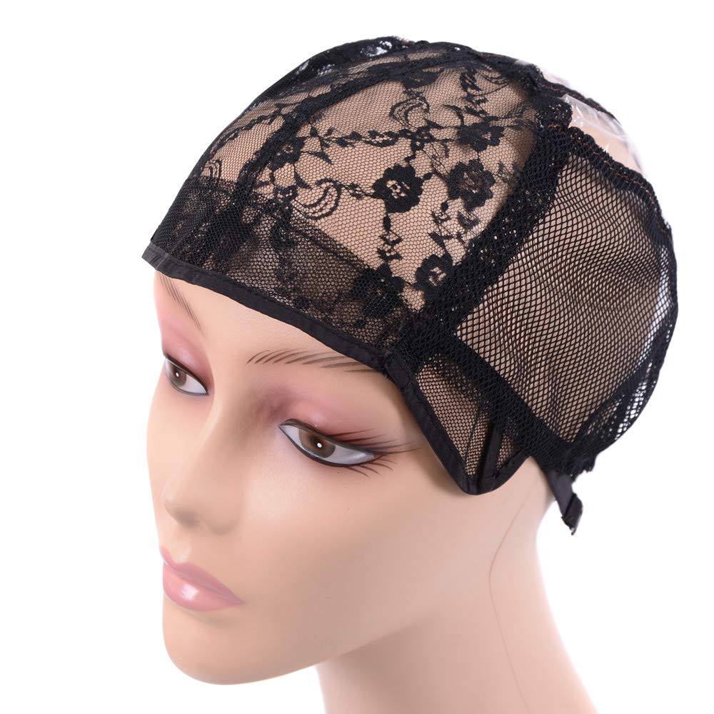 2 pcs/lot Wig Caps for Making Wigs with Elastic Band on the Back Easy Weaving Wi