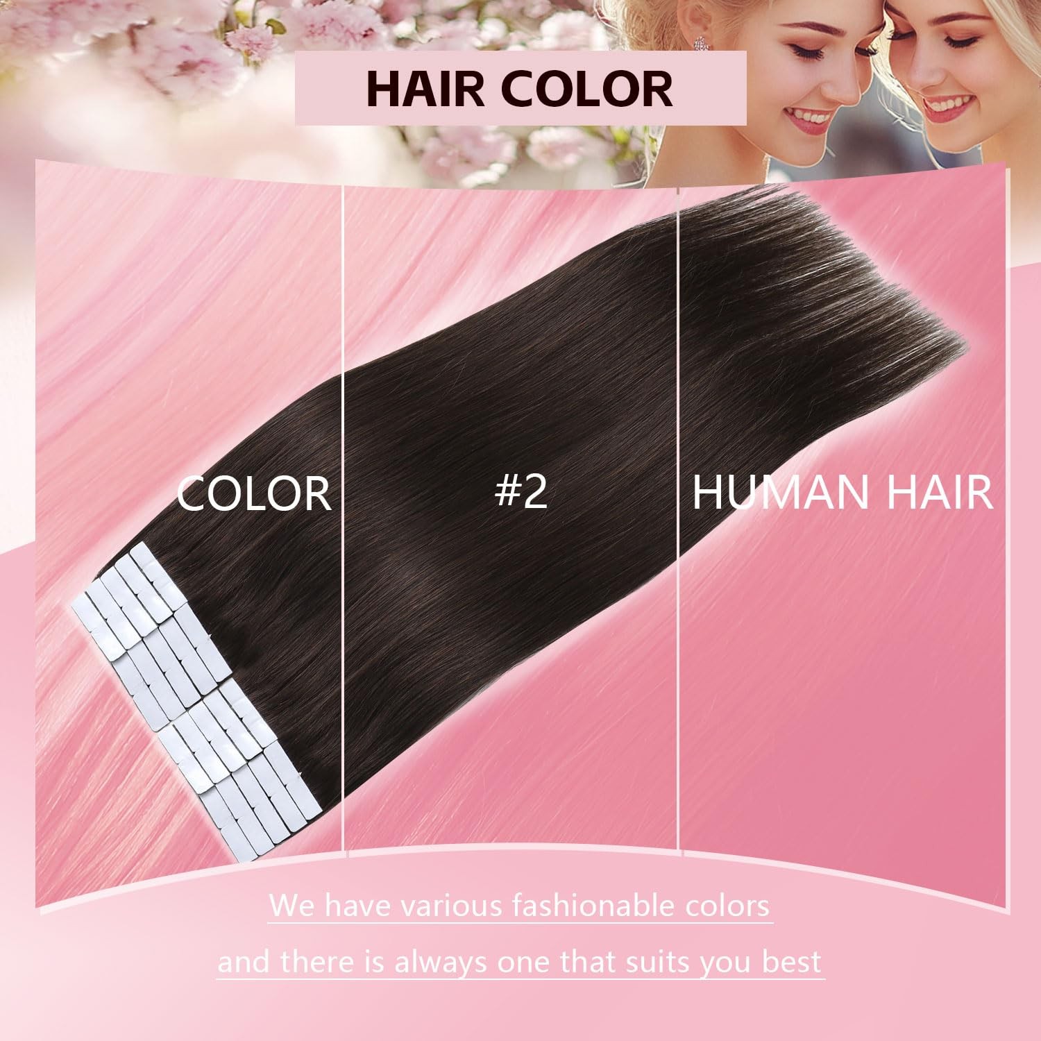 Sweetmet Injection Tape in Hair Extensions Human Hair 3rd-Generation Pro3.0#2 Da