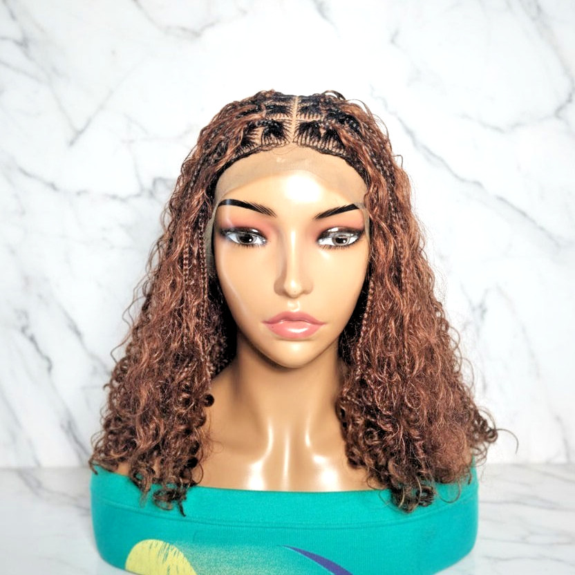 BoHo Knotless Braids Braided Wig. Bora Bora Braids. Full Lace Baby Hair