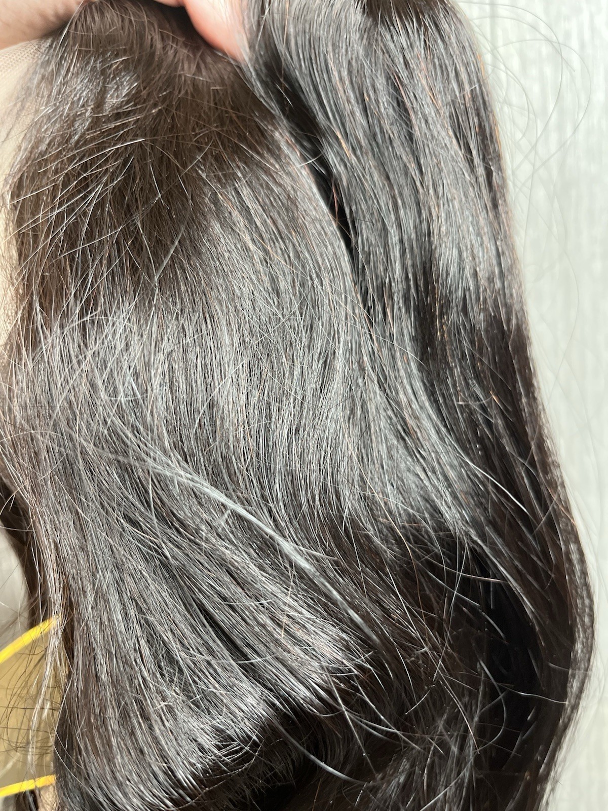 New Black 1B Lace Front Wig human hair 14 Inches With Lace & Baby Hairs C26