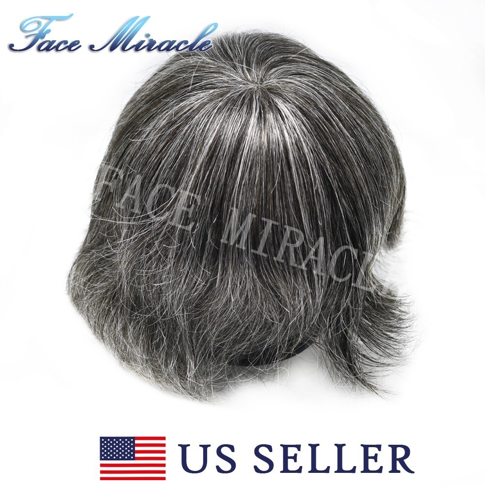 Men’s Hairpieces 0.1MM Thin Skin PU Toupee for Men Human Remy Hair Systems