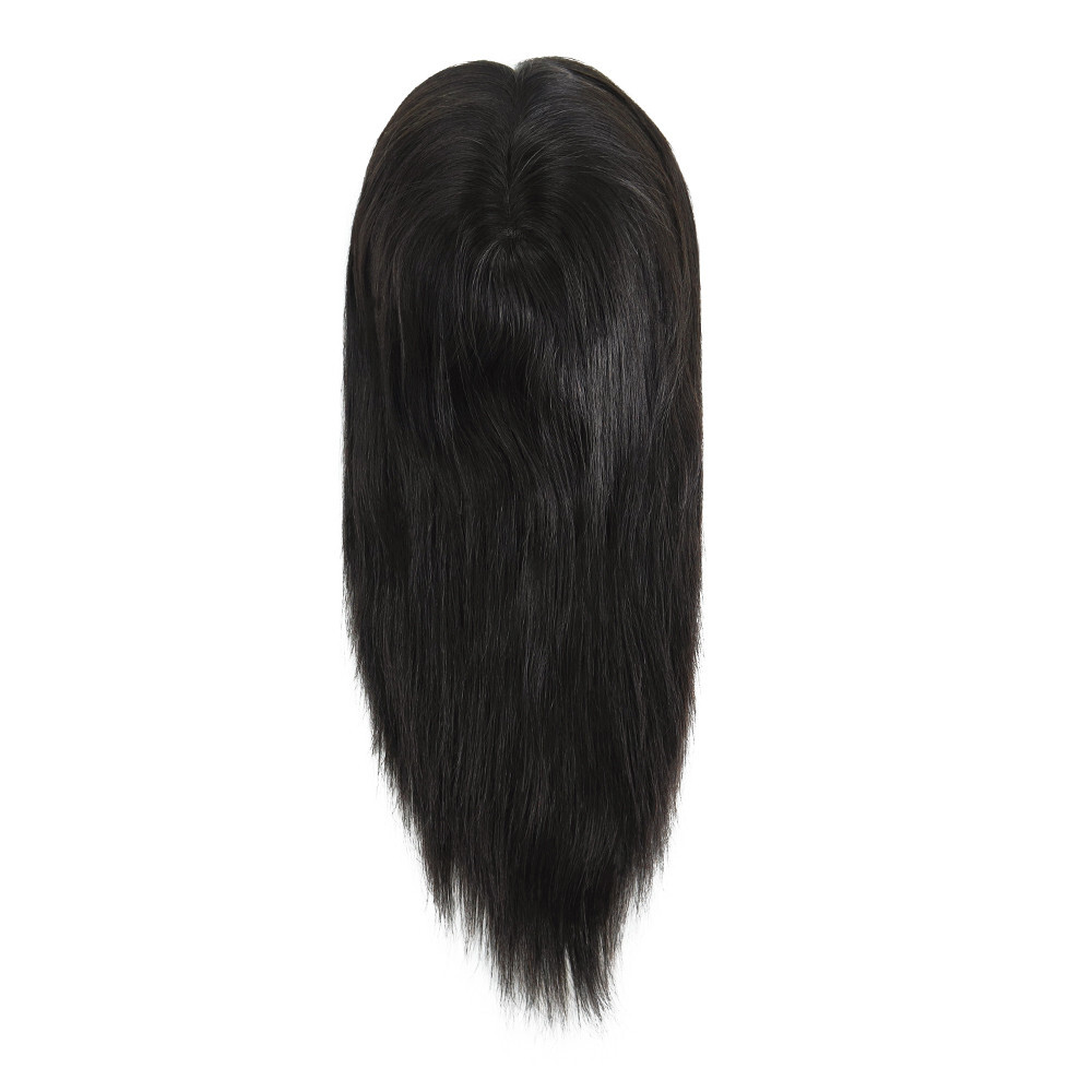 Women Top Pieces Hair Replacement Remy Hair Toppers Q6 7X9 16” Human Hair #NC