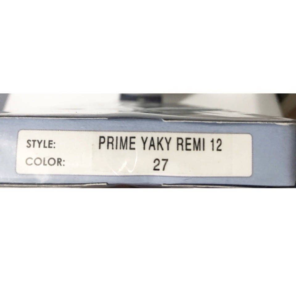 Bobbi Boss First Remi Premium Human Hair, 12” NEW, Prime Yaky Remi, Color – 27