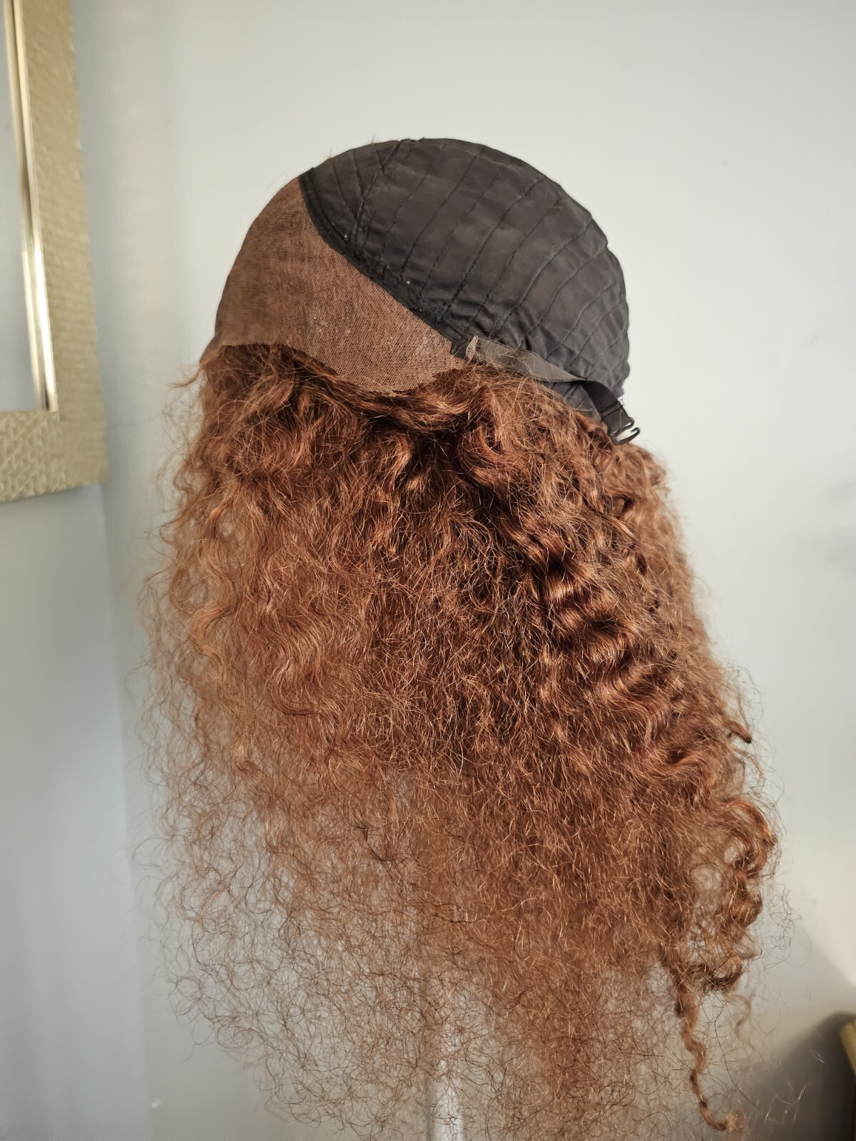 High Quality regular Top 22 to 23″ curly wavy 100% Virgin Human Hair Lace Wig