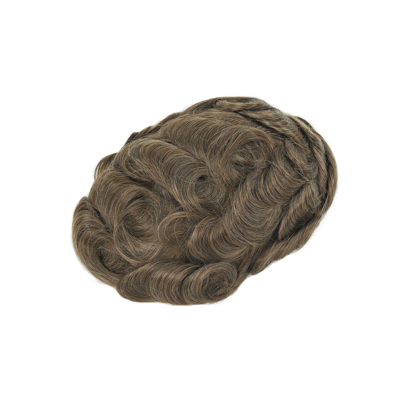 Men’s Toupee Hollywood French Lace with Thin Skin Perimeter Lace Front Hairpiece