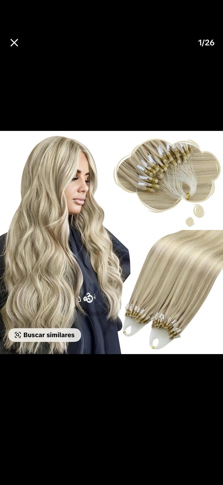 Moresoo 100% Remy Human Hair I Tip Micro Link Extensions 24” 100g #P18-613 New