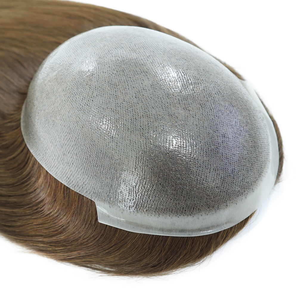 Women Topper Top Piece Wigs All Poly Skin Systems Brazilian Hai Remy Hair Pieces
