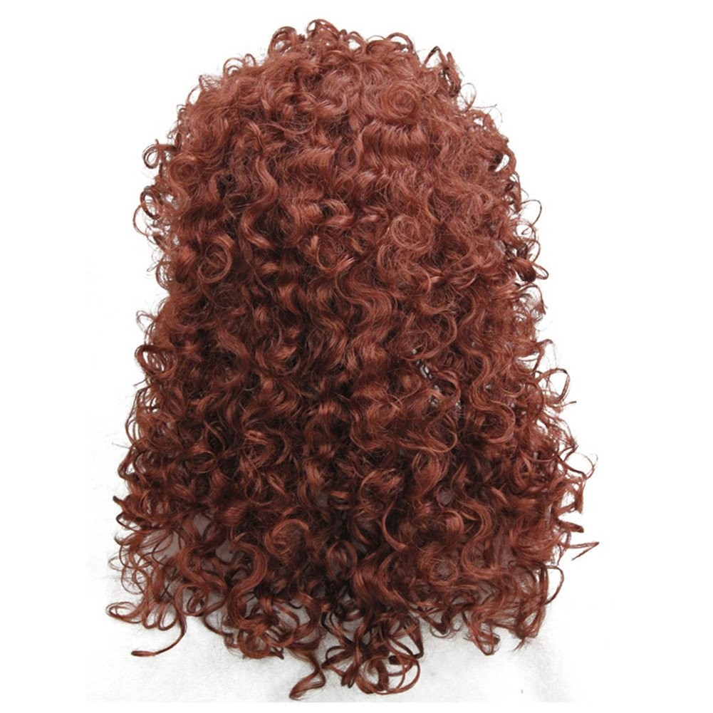 Synthetic Heat Resistant Hair Long Curly Wigs Cosplay Women Wig(130-Fox Red)