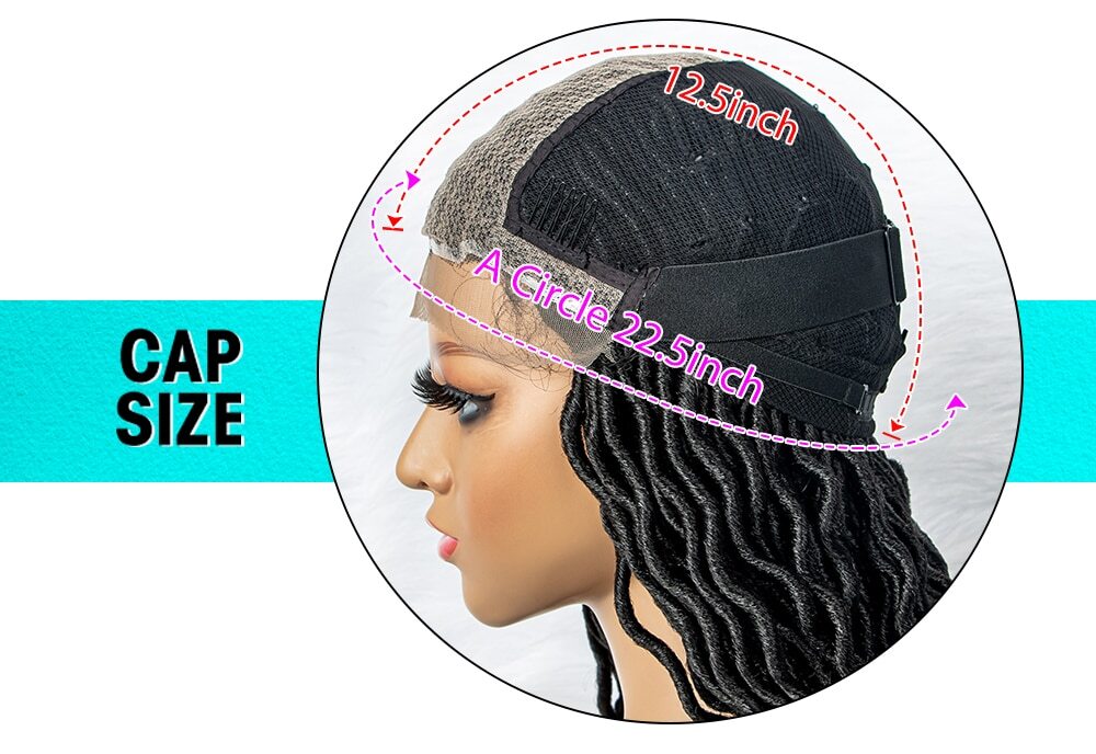 32″ Synthetic Lace Front Wig Braided Wigs Braid With Baby Hair Braided Curly
