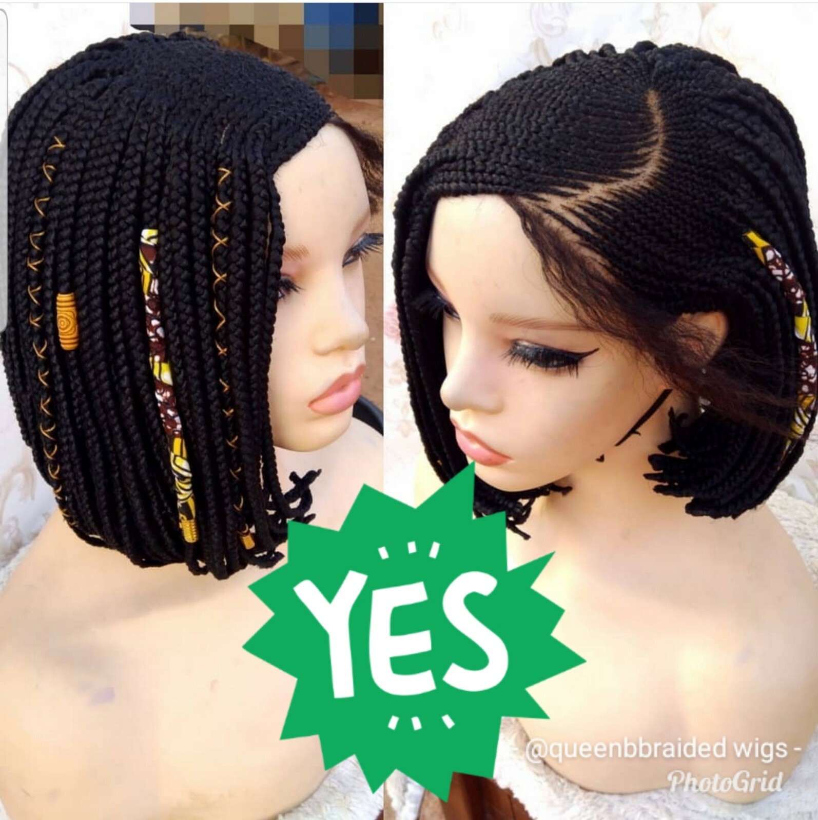 Handmade Custom Short Braids Cornrows,PRE-ORDER ONLY.2-3WEEKS. Location USA