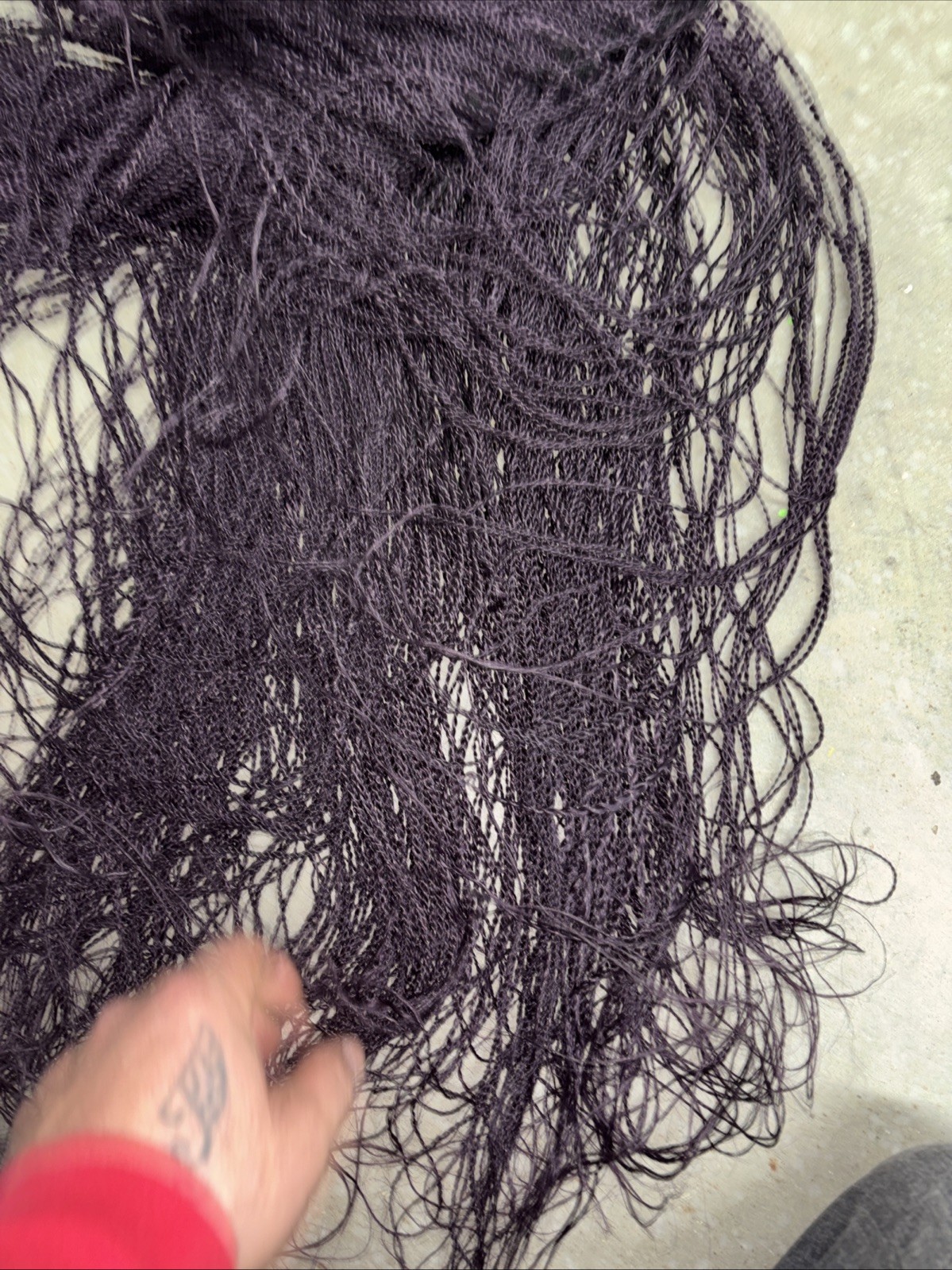 Knotless Purple Braided Wig Black Women Braided Wig Ready To Ship
