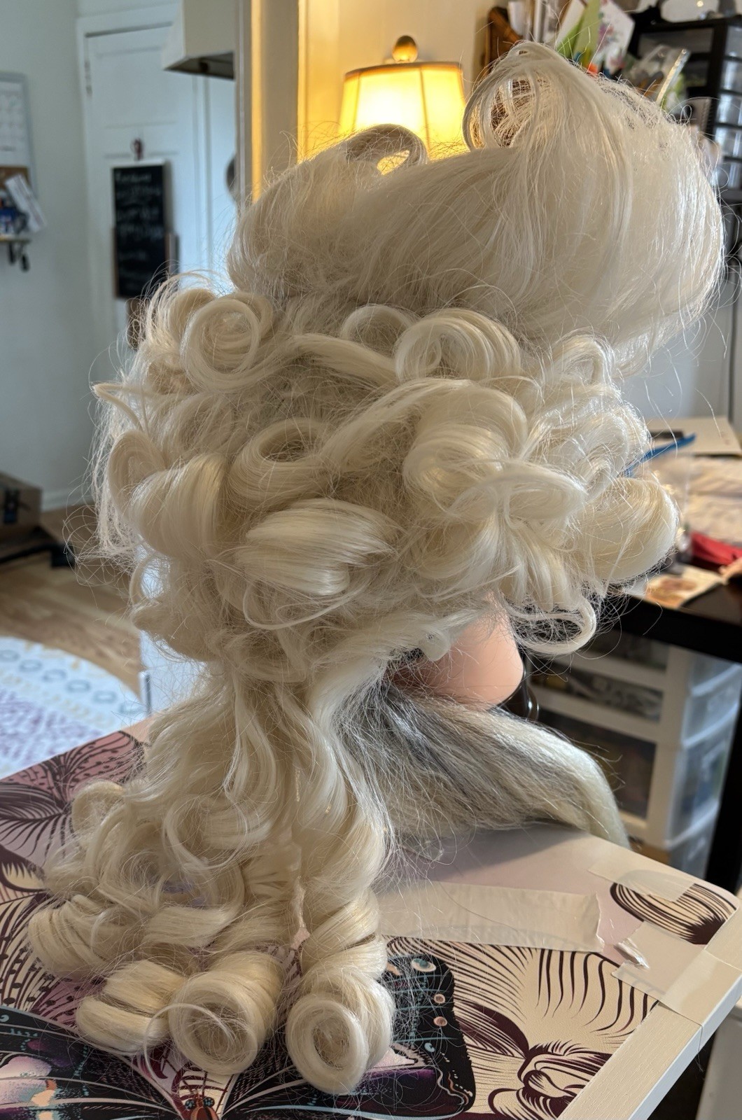 Marie Antoinette Wig Adult Fever Wigs with 2 Beige Wig Caps 1 Size