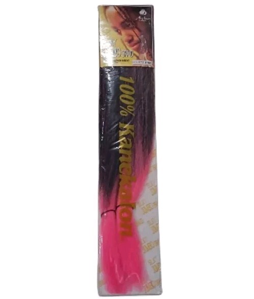 x2 Pink Ombre Kanekalon Jumbo Braiding Hair Extension 24″ Synthetic 100 TTPin
