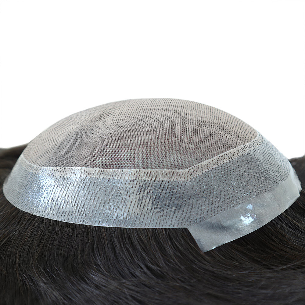 Toupee Men Human Hair Mono Skin Replecement System 30mm Natural Hairpieces 8X10