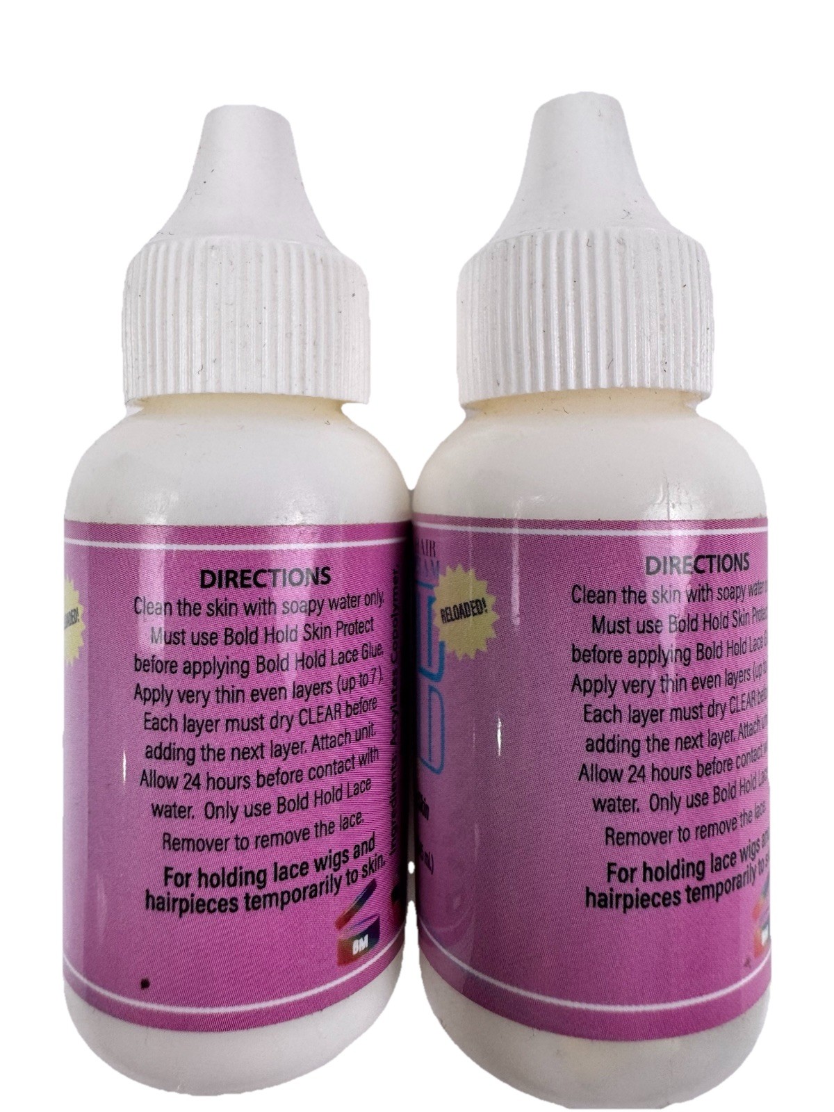 2 Pk The Hair Diagram Bold Hold Active Reloaded Lace Wig Glue, Strong Hold 1.3oz