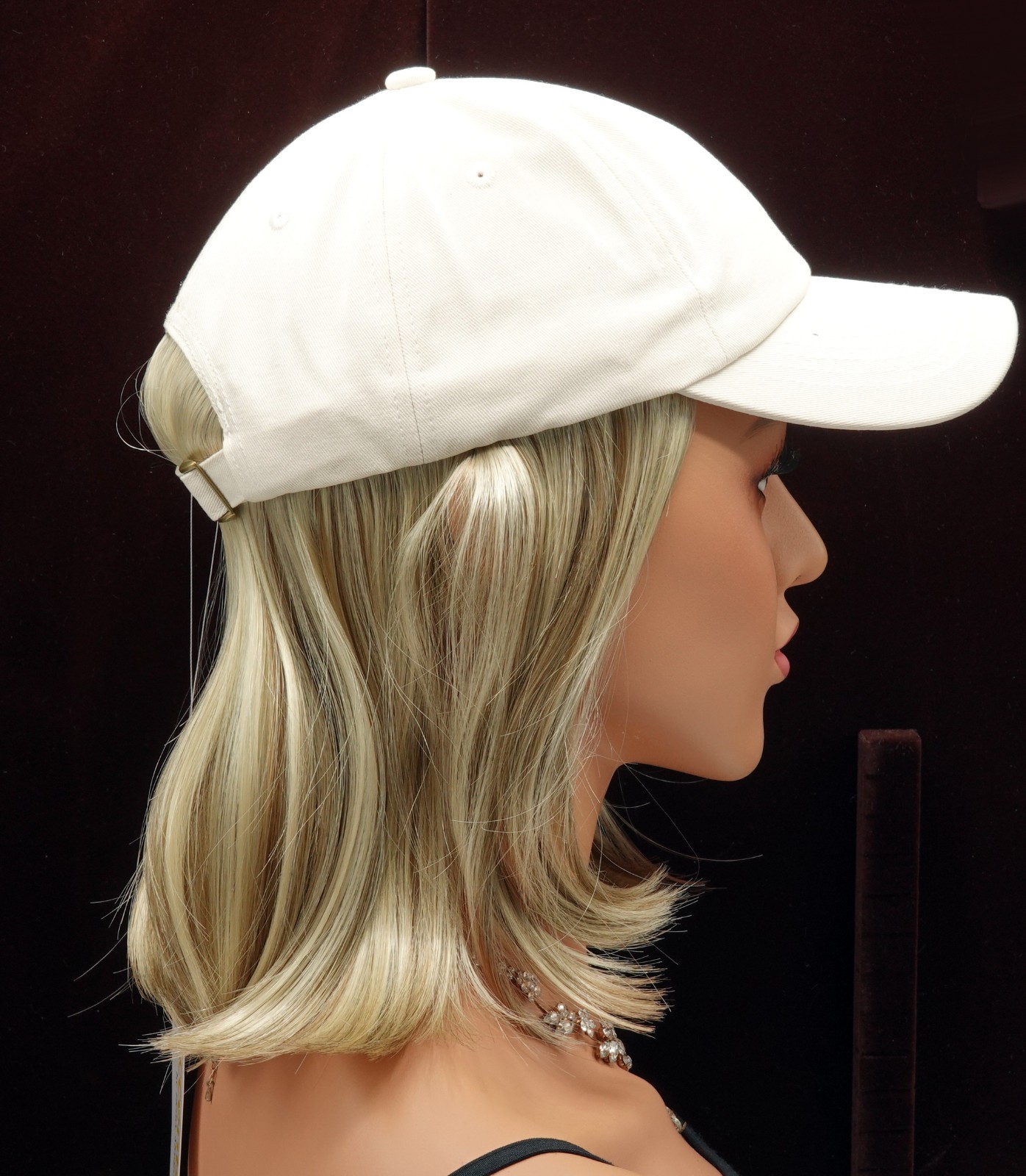 CLASSIC HAT by HENRY MARGU, Beige Hat w/Hair, 14H Lt/Med Blonde *CLEARANCE!* NEW