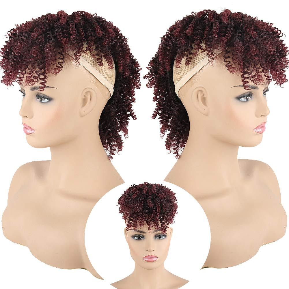 Afo kinky Curly Monk Hair Closure for women or Men Everyday Wear Hair Piece