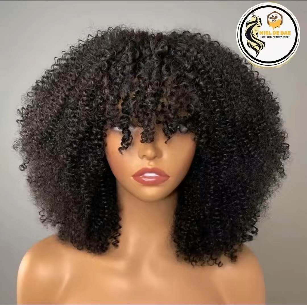 Human hair wigs wear and GO machine made